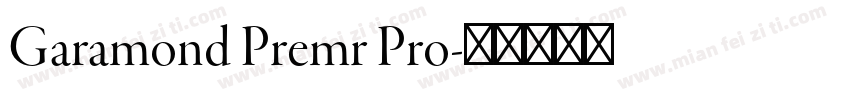 Garamond Premr Pro字体转换